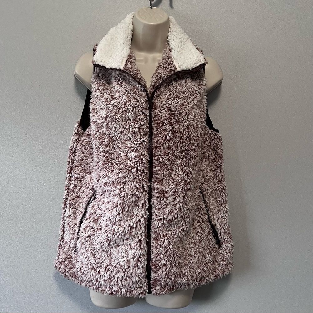 Merokeety Sherpa Fleece Vest Size M